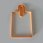 Rectangular Ceramic Cutting Board Template – Serving Board Mold with Oval Handle – (29 cm)